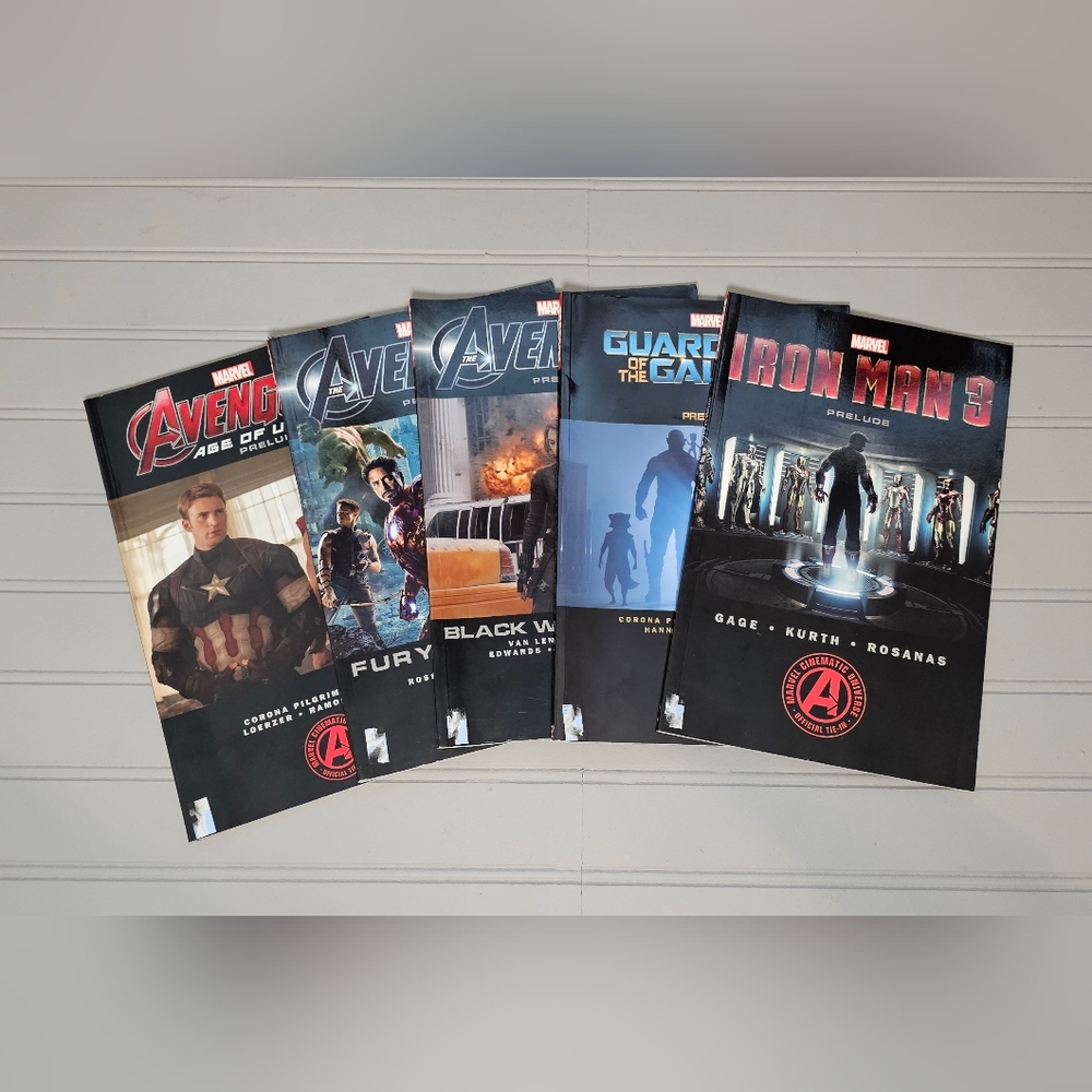 5 (Five) Lot MCU Marvel Universe Prelude Paperback Comic Books Graphic Novels